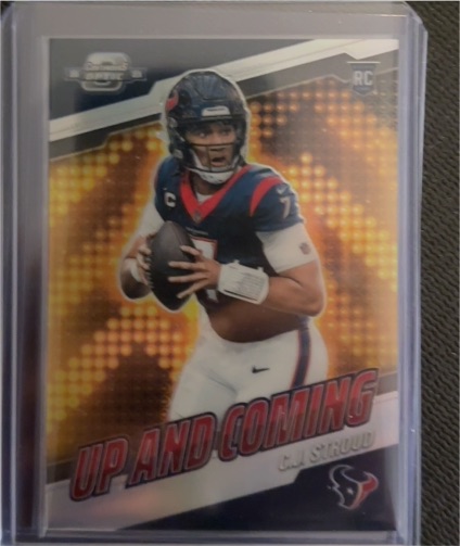 2023 Panini Contenders Optic #UC-14 C.J. Stroud Up and Coming Rookie Card — front