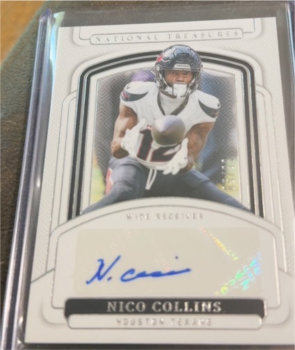 2024 Panini National Treasures Nico Collins #SIGS-NCO — front