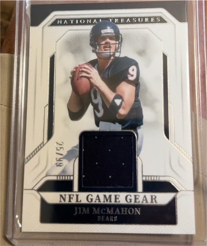 2024 Panini National Treasures NFL Game Gear Jim McMahon — front