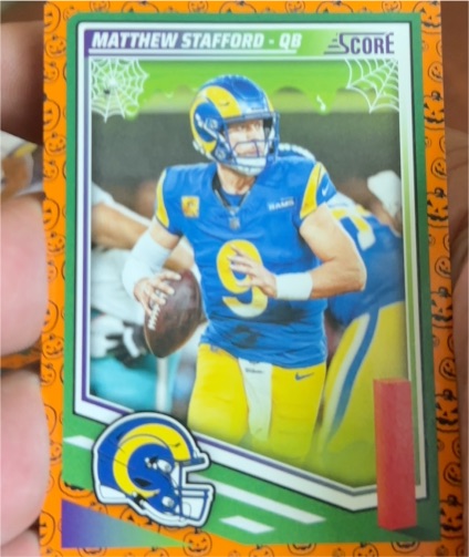 2025 Panini Score A Treat #196 Matthew Stafford — front