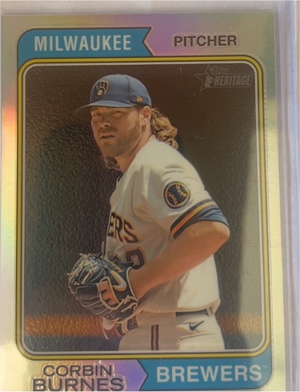 2023 Topps Heritage #261 Corbin Burnes — front