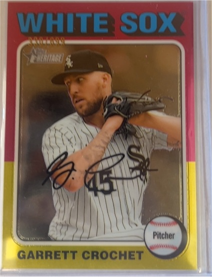2024 Topps Heritage #627 Garrett Crochet — front