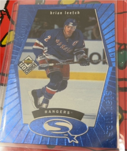 1998-99 Upper Deck UD Choice Starquest Blue #SQ7 Brian Leetch — front