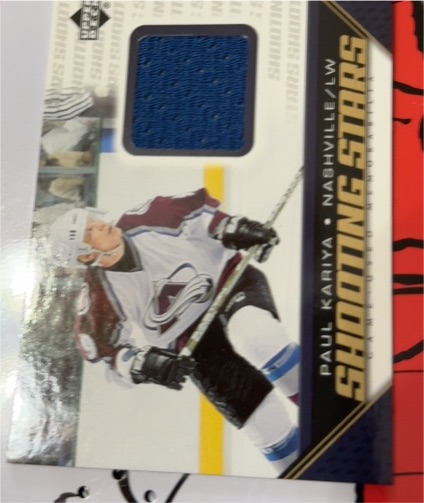 2005-06 Upper Deck Shooting Stars Jerseys #S-PK Paul Kariya — front