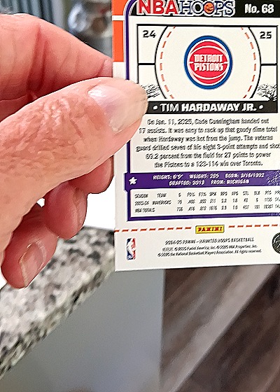 2022 Panini NBA Hoops #68 Tim Hardaway Jr. — back