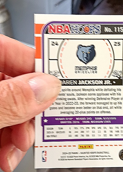 2024-25 Donruss Optic #115 Jaren Jackson Jr. — back