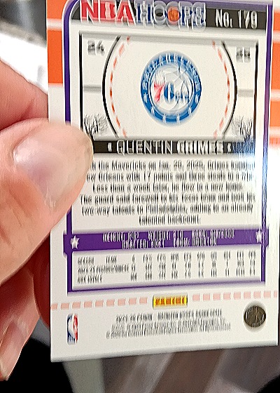 2023-24 Panini NBA Hoops #179 Quentin Grimes — back
