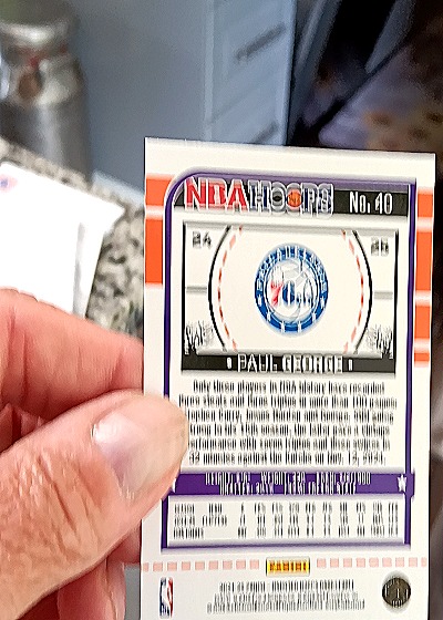 1990 NBA Hoops #40 Paul George — back