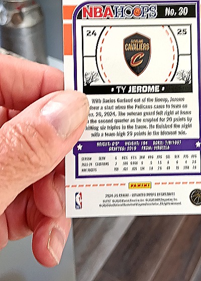 2024-25 Panini NBA Hoops #241 Ty Jerome — back