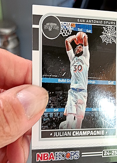 2024-25 Panini NBA Hoops Haunted Hoops #188 Julian Champagnie — front