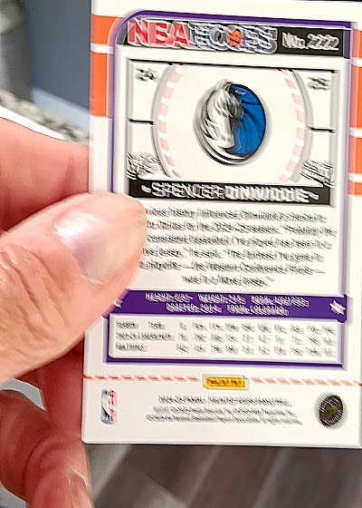 2024-25 Panini NBA Hoops #24-25 Spencer Dinwiddie — back