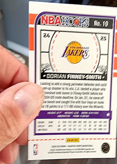 2024-25 Panini NBA Hoops #19 Dorian Finney-Smith — back