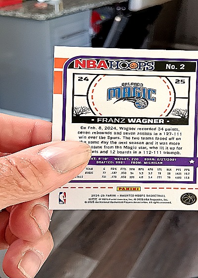 2024-25 Panini NBA Hoops #24 Franz Wagner — back