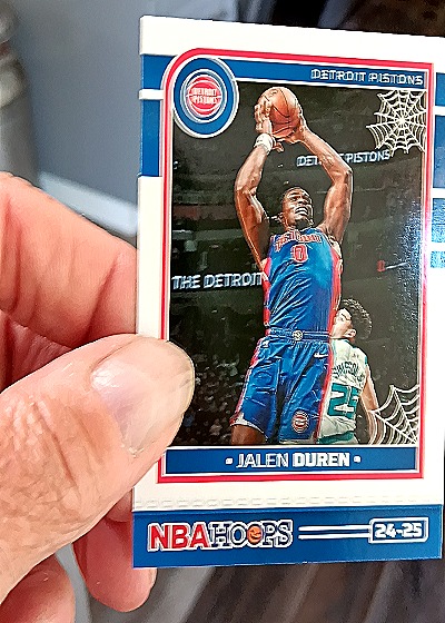 2024-25 Panini NBA Hoops #61 Jalen Duren — back