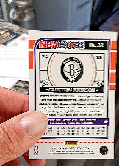 2023-24 Panini NBA Hoops #32 Cameron Johnson — back