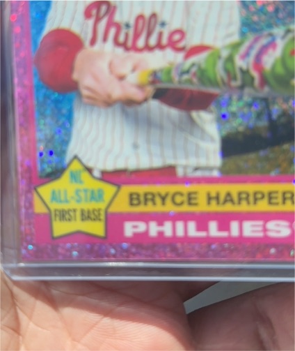 2025 Topps Heritage Chrome Bryce Harper — front