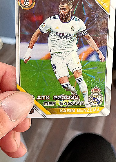 2019 Panini Soccer Karim Benzema — front