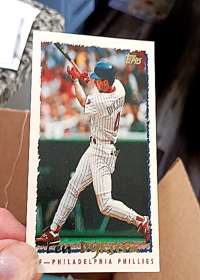 1995 Topps #120 Len Dykstra — front