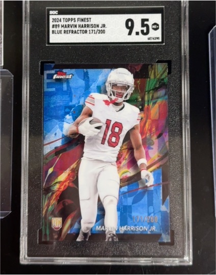 2024 Topps Finest #89 Marvin Harrison Jr. — front