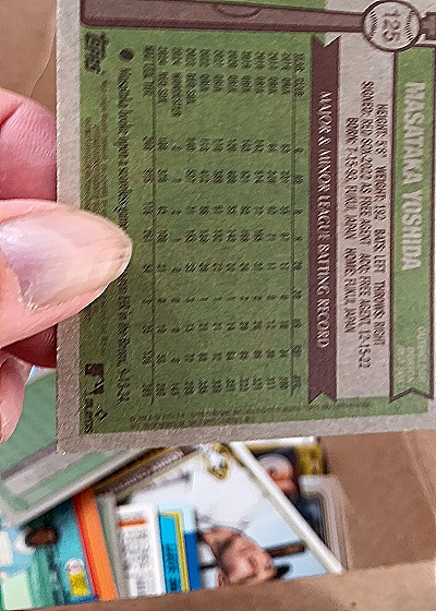 2025 Topps Heritage #125 Masataka Yoshida — back