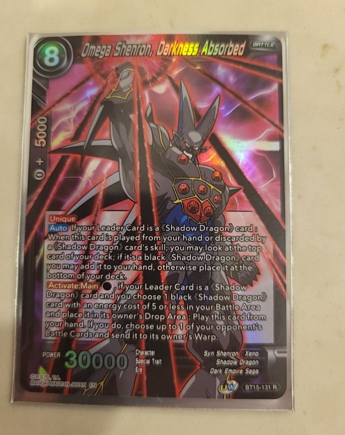 Dragon Ball Super Card Game BT15-131 Omega Shenron, Darkness Absorbed — front