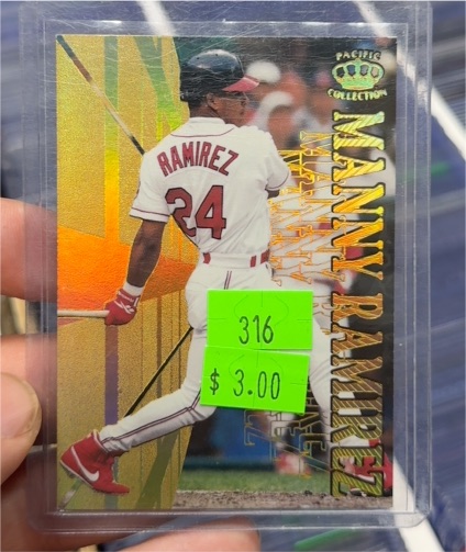 1997 Pacific Collection #316 Manny Ramirez — front