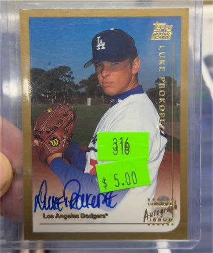1999 Topps Traded & Rookies #T25 Luke Prokopec — front