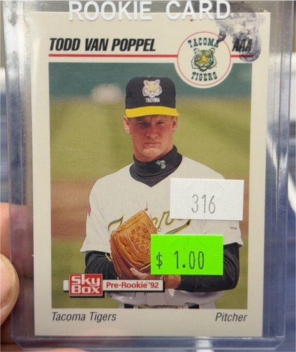 1992 SkyBox AAA #244 Todd Van Poppel — front