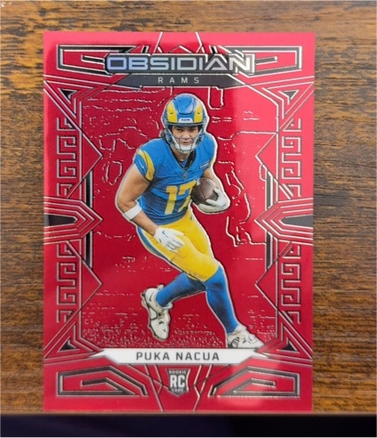 2023 Panini Obsidian #177 Puka Nacua — front