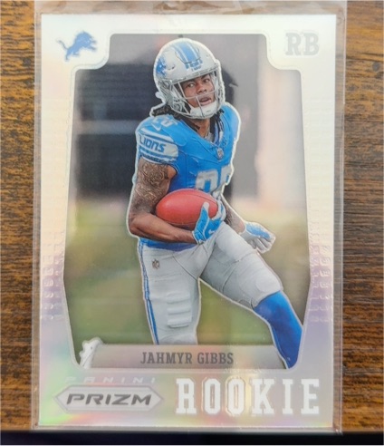 2023 Panini Prizm Flashback Rookie Silver #PFR-7 Jahmyr Gibbs — front