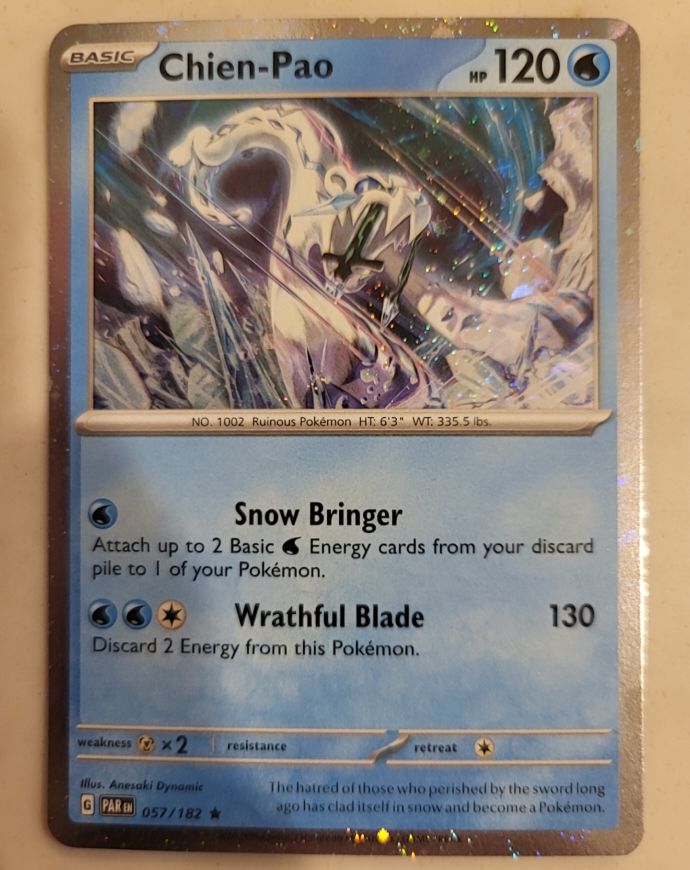 2023 Pokémon SV04: Paradox Rift #057 Chien-Pao — front