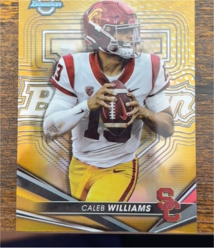 2022 Bowman's Best University #1 Caleb Williams — front