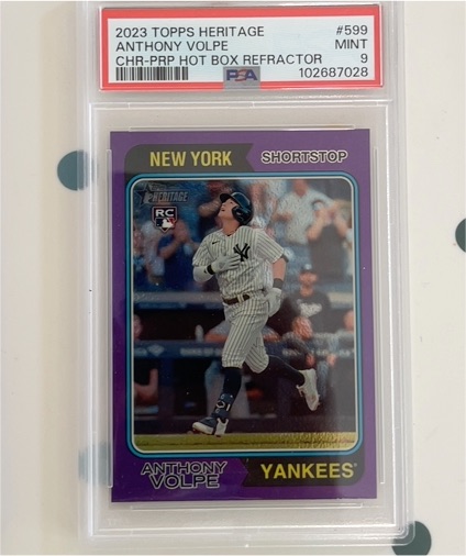 2023 Topps Heritage #599 Anthony Volpe — front