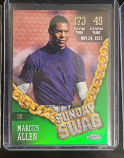 2024 Topps Chrome #SS-19 Marcus Allen Sunday Swag — front