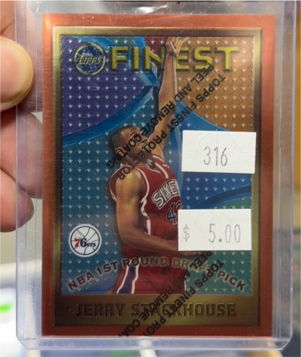 1995-96 Topps Finest #113 Jerry Stackhouse — front
