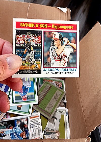 2025 Topps Heritage #66 Father & Son Jackson Holliday — front