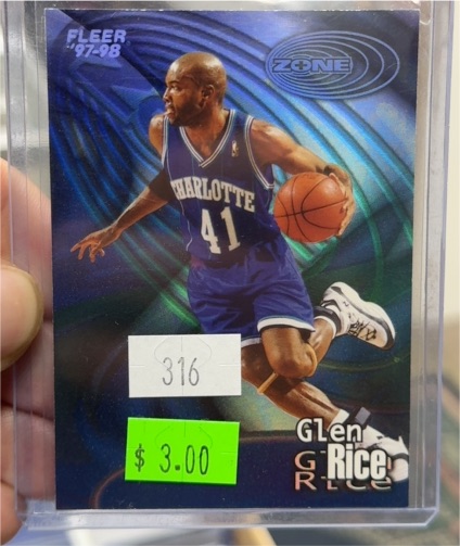 1997-98 Fleer Zone #14 Glen Rice — front