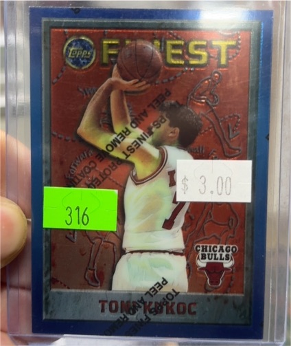1995-96 Topps Finest #108 Toni Kukoc — front