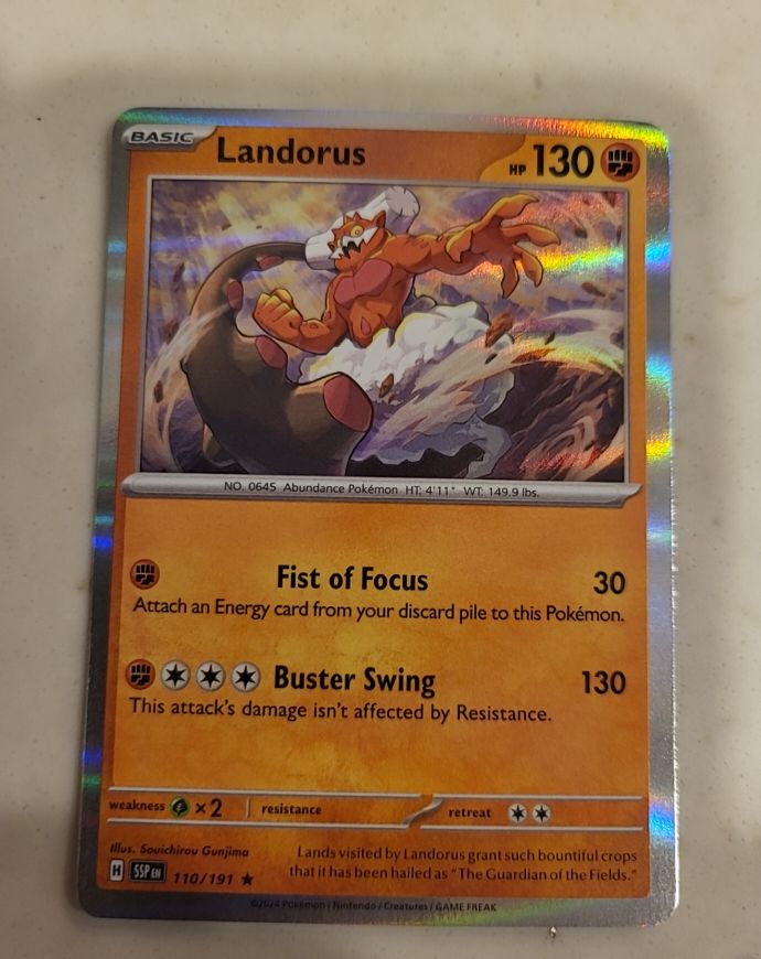 2024 Pokémon Surging Sparks #110 Landorus — front