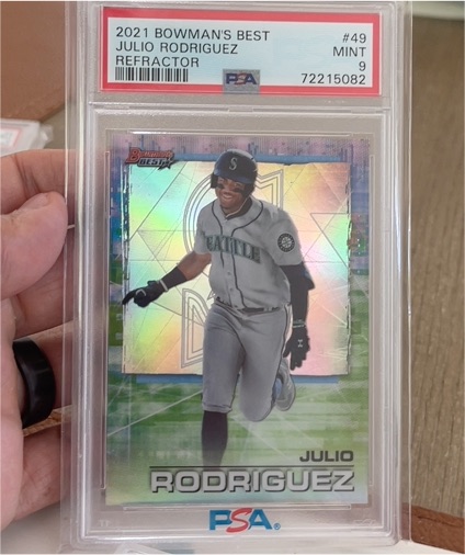 2021 Bowman's Best #49 Julio Rodriguez Refractor — front