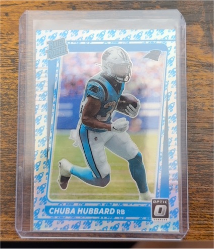 2021 Panini Donruss Optic #225 Chuba Hubbard — front