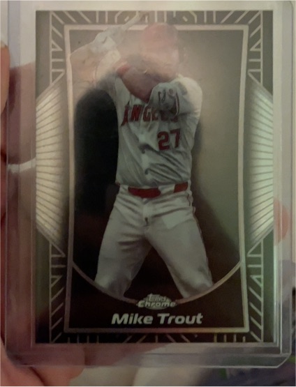 2025 Topps Chrome #SE-7 Mike Trout Shadow Etch — front