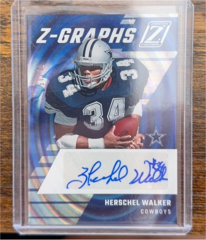 2022 Panini Zenith Z-Graphs #ZG-HW Herschel Walker — front