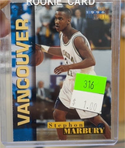 1996 Score Board Draft Day #3A Stephon Marbury — front