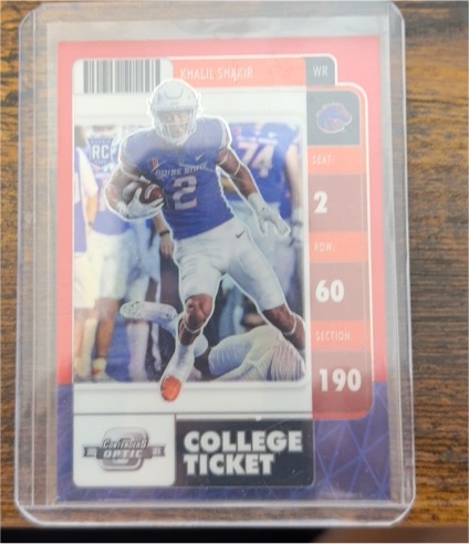 2022 Panini Chronicles Contenders Optic Draft Picks #31 Khalil Shakir — front
