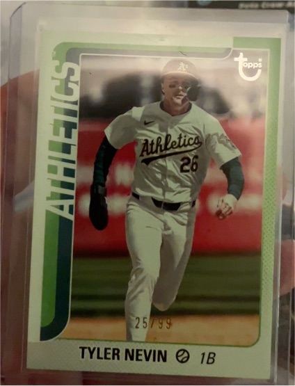 2025 Topps Series 2 Vintage Stock #25 Tyler Nevin — front