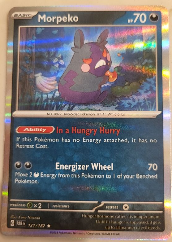 2023 Pokémon Paradox Rift #121 Morpeko — front