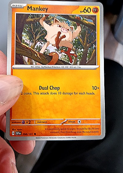 2024 Pokémon SV08 Surging Sparks #098 Mankey — front