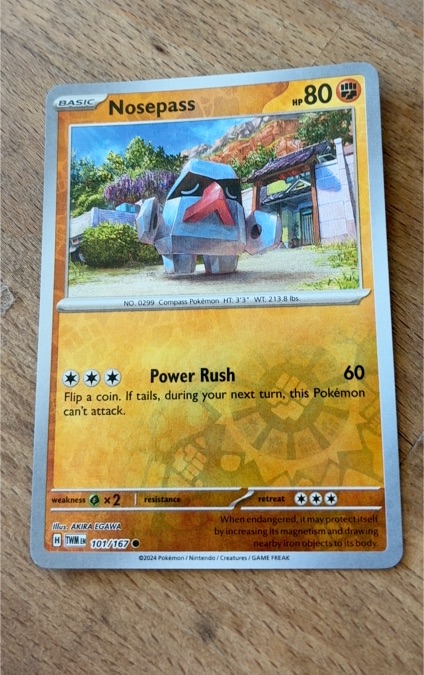 2024 Pokémon Twilight Masquerade #101 Nosepass — front