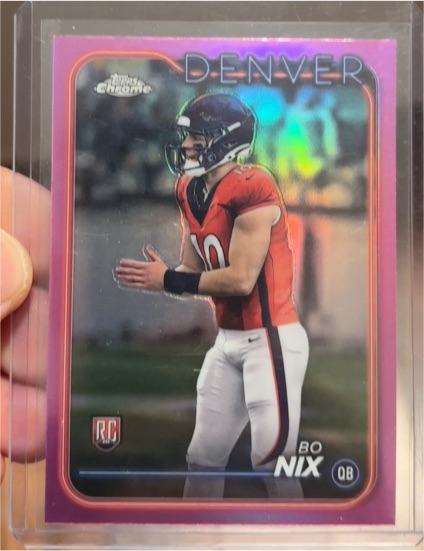 2024 Topps Chrome #206 Bo Nix — front